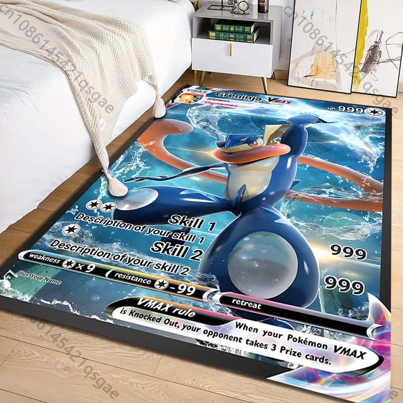 Commercial Printing Format - 1PC Pokémon Greninja Kaarten Print Tapijt