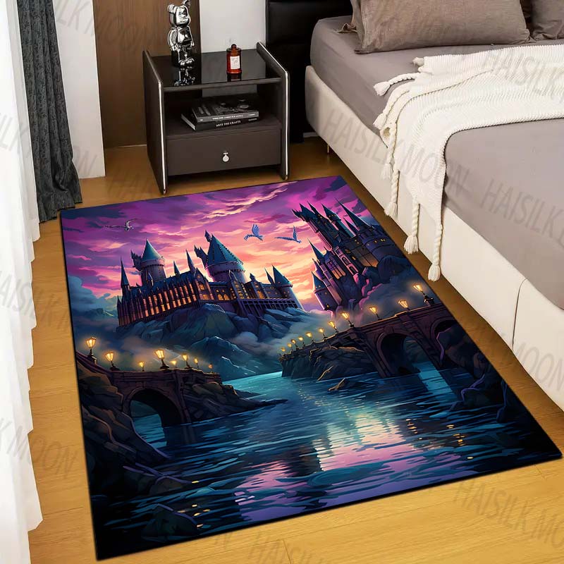 Commercial Printing Format - 1PC Kasteel Magic School Print Tapijt