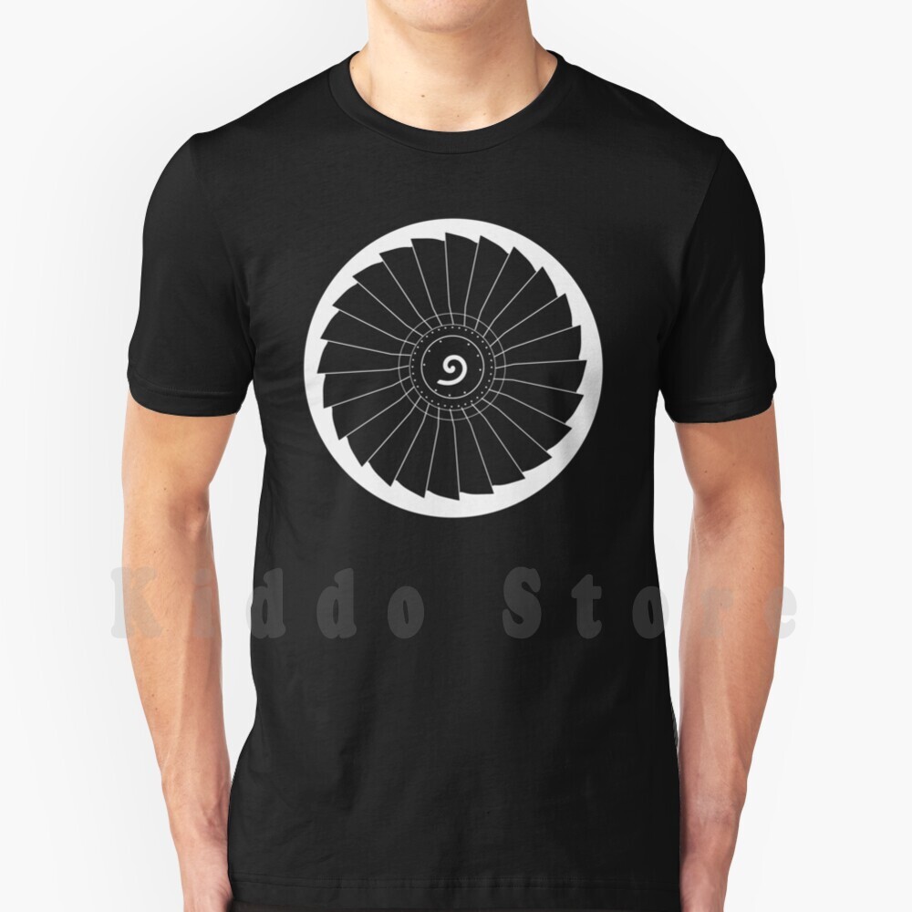 Commercial Shirt Printing - B-737 Turbine Commerciële Motor T-shirt Mannen