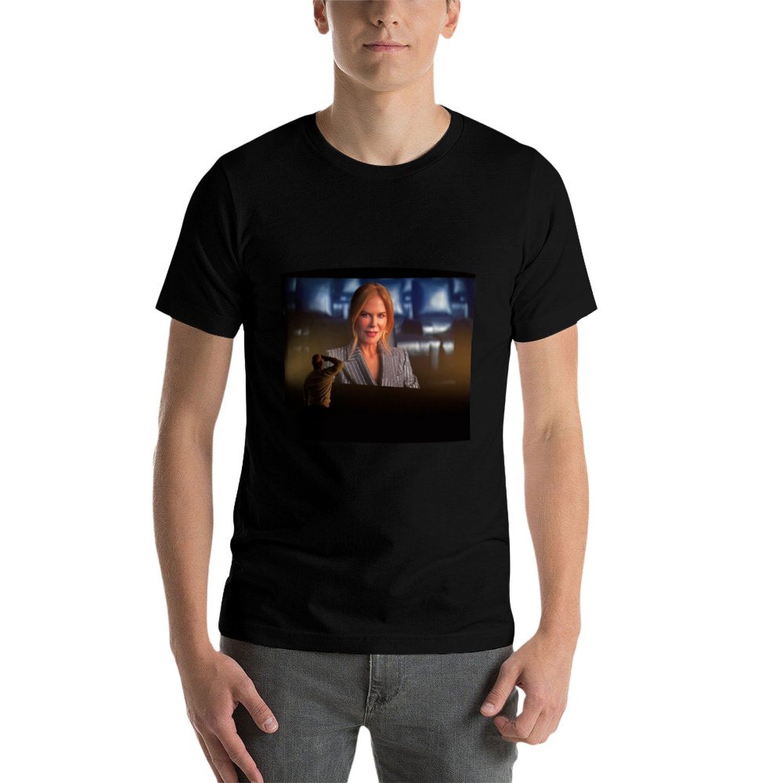 man die Nicole Kidman begroet, - Commercial Shirt Printing recensie en prijs