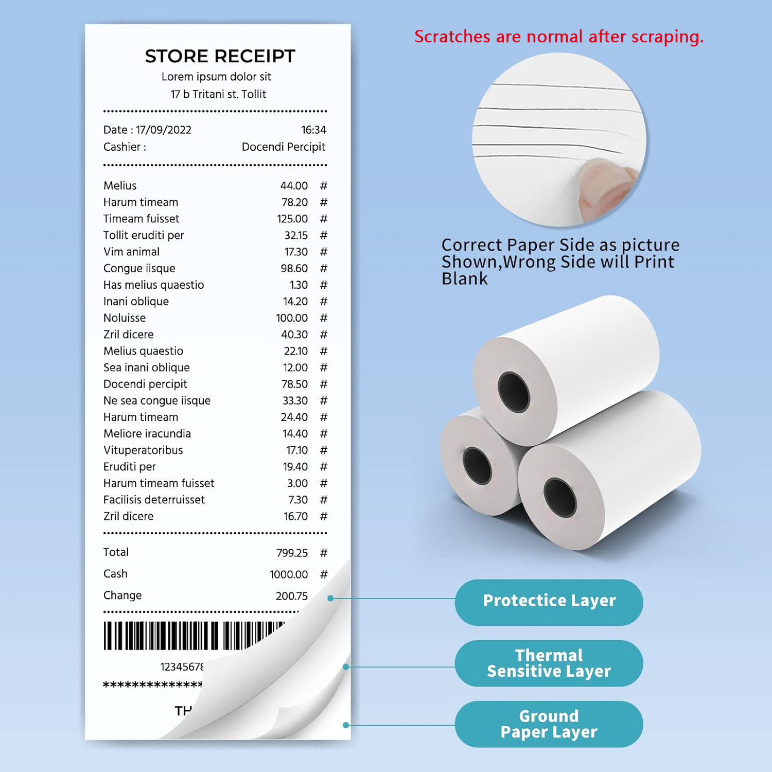 80MM Thermisch Bonpapier 3/6/1 - Commercial Printing Paper recensie en prijs