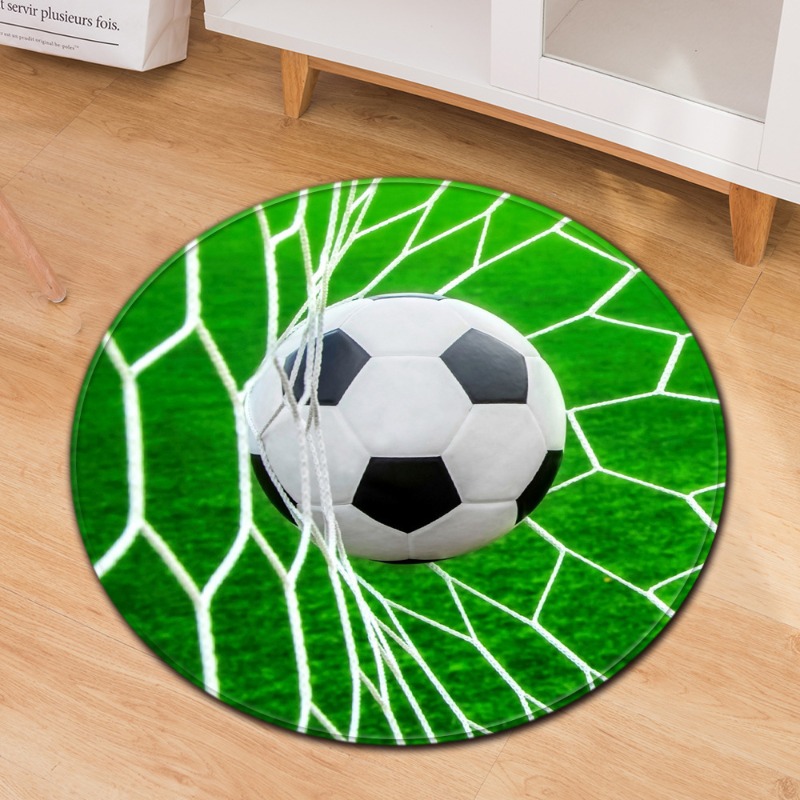Voetbalthema rond tapijt Sport - Commercial Printing Format recensie en prijs