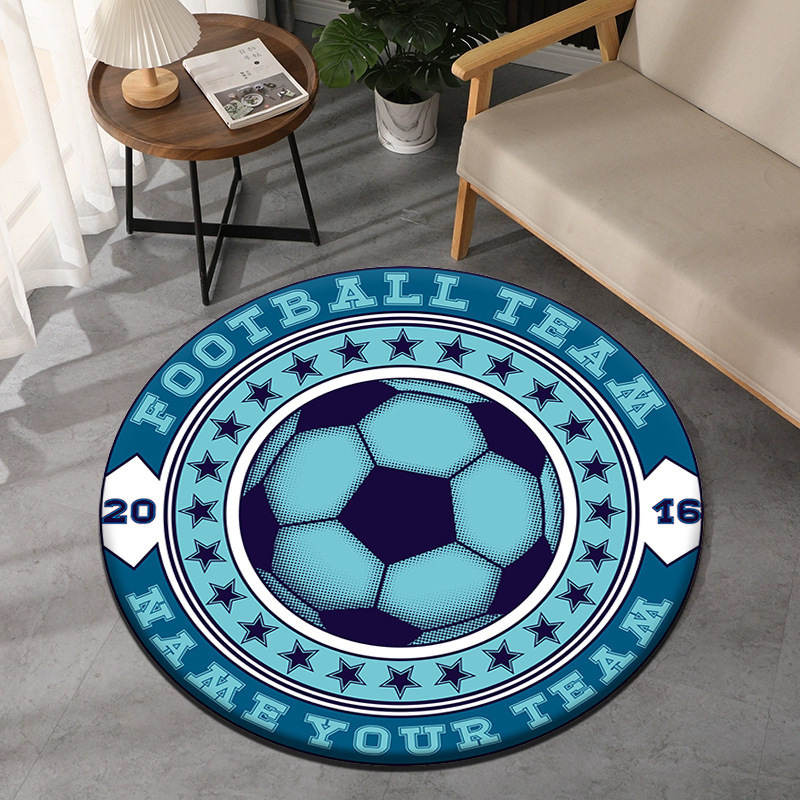 Voetbalthema rond tapijt Sport - Commercial Printing Format recensie en prijs