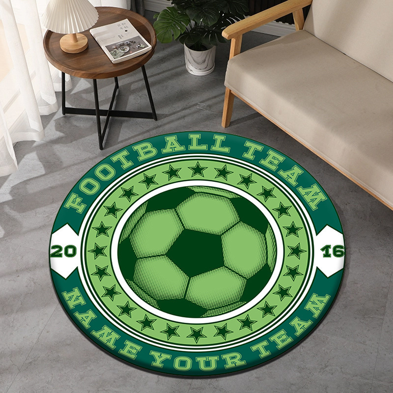 Voetbalthema rond tapijt Sport - Commercial Printing Format recensie en prijs