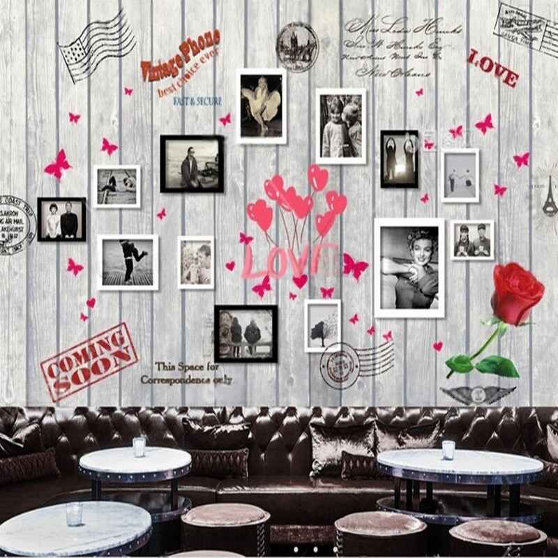 Europese en Amerikaanse houtne - Commercial Wallpaper Printing recensie en prijs