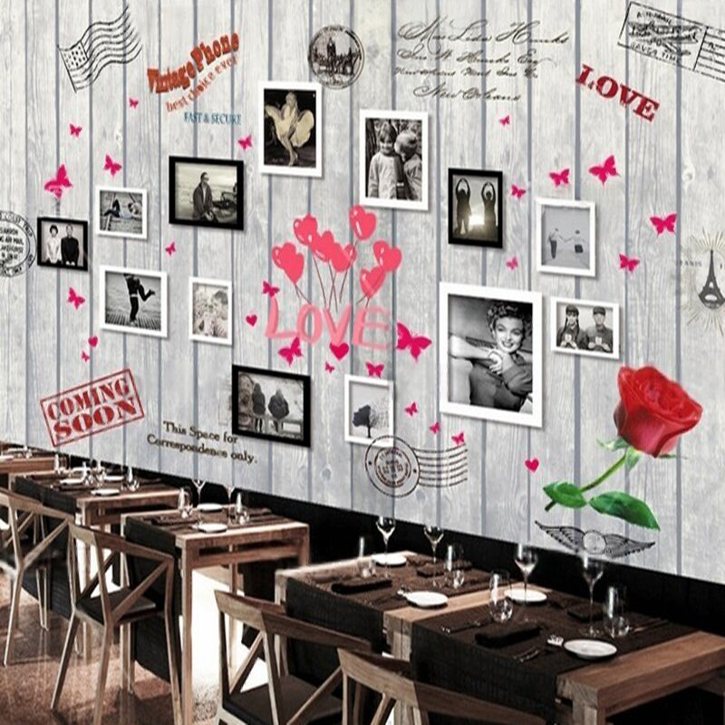 Europese en Amerikaanse houtne - Commercial Wallpaper Printing recensie en prijs