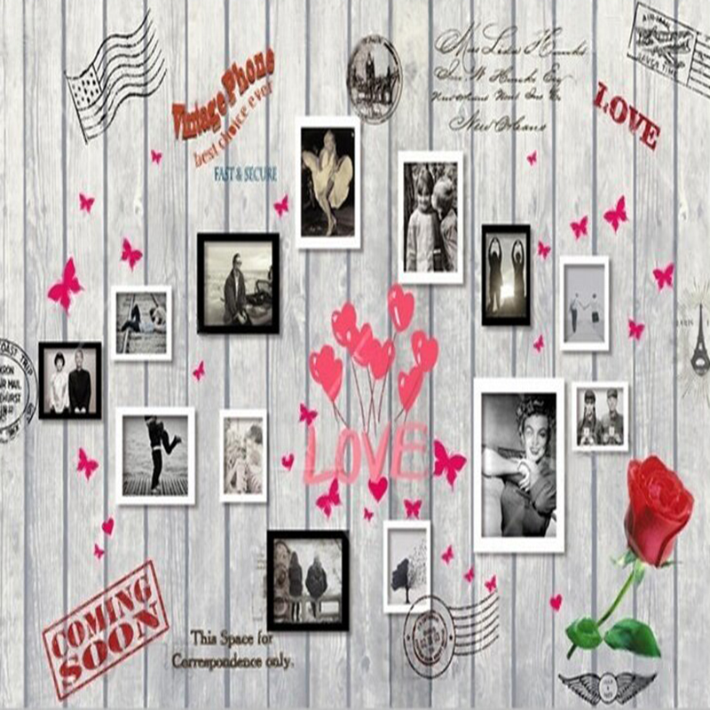 Europese en Amerikaanse houtne - Commercial Wallpaper Printing recensie en prijs