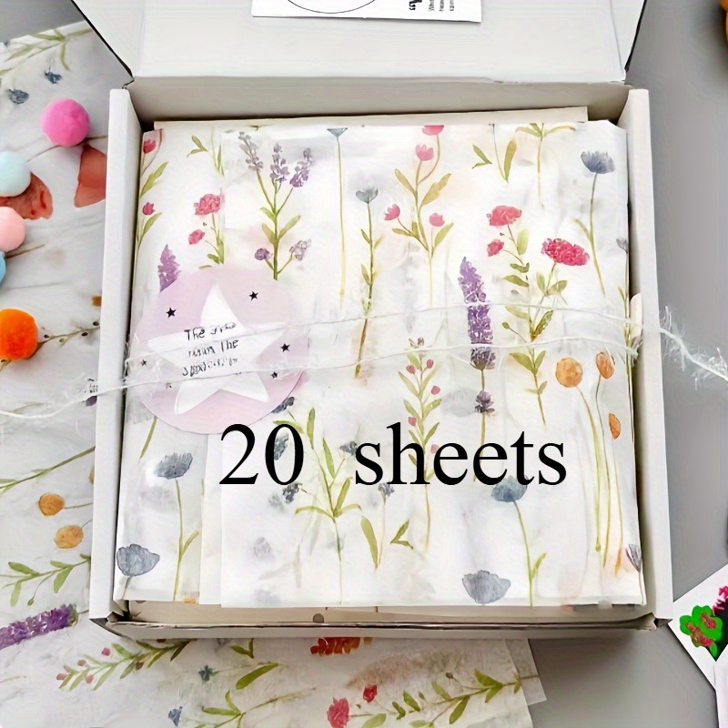20 vellen lavendelprint cadeau - Commercial Printing Paper recensie en prijs