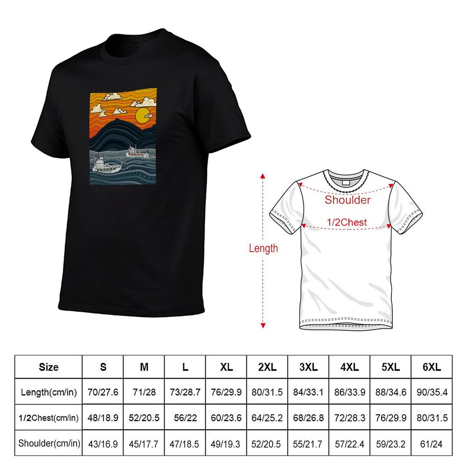 Commercieel visserij-T-shirt,  - Commercial Shirt Printing recensie en prijs