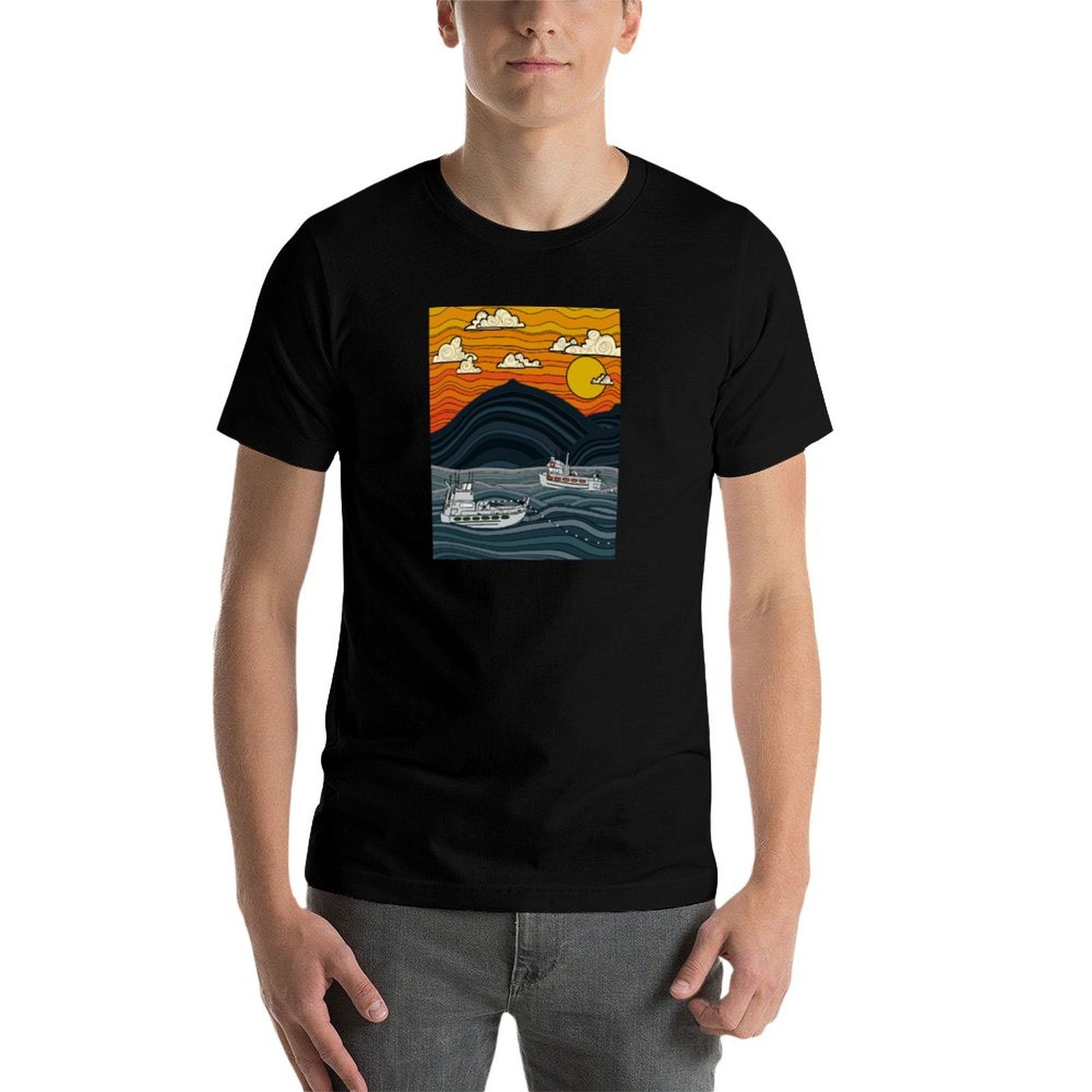 Commercieel visserij-T-shirt,  - Commercial Shirt Printing recensie en prijs